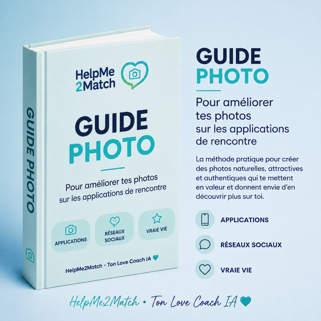 Guide Photo HelpMe2Match pour améliorer ses photos sur les applications de rencontre